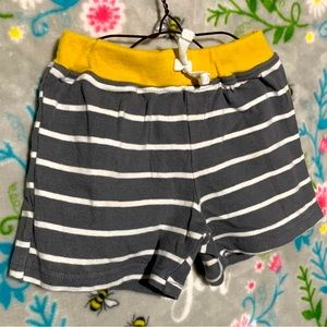 Gray Striped Baby Shorts